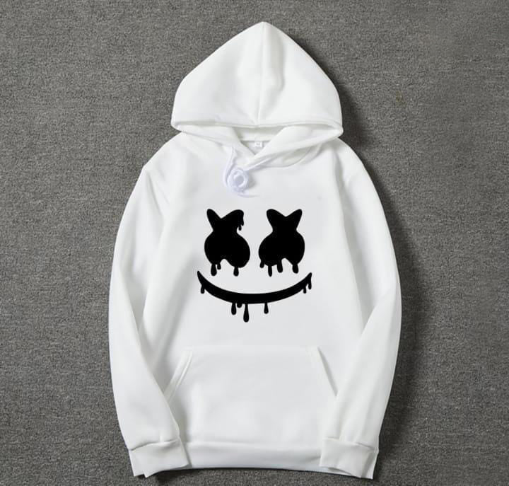 Graphic Sublimation White Hoodie